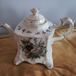 (SOLD) Crown Dorset square teapot, Staffordshire, England